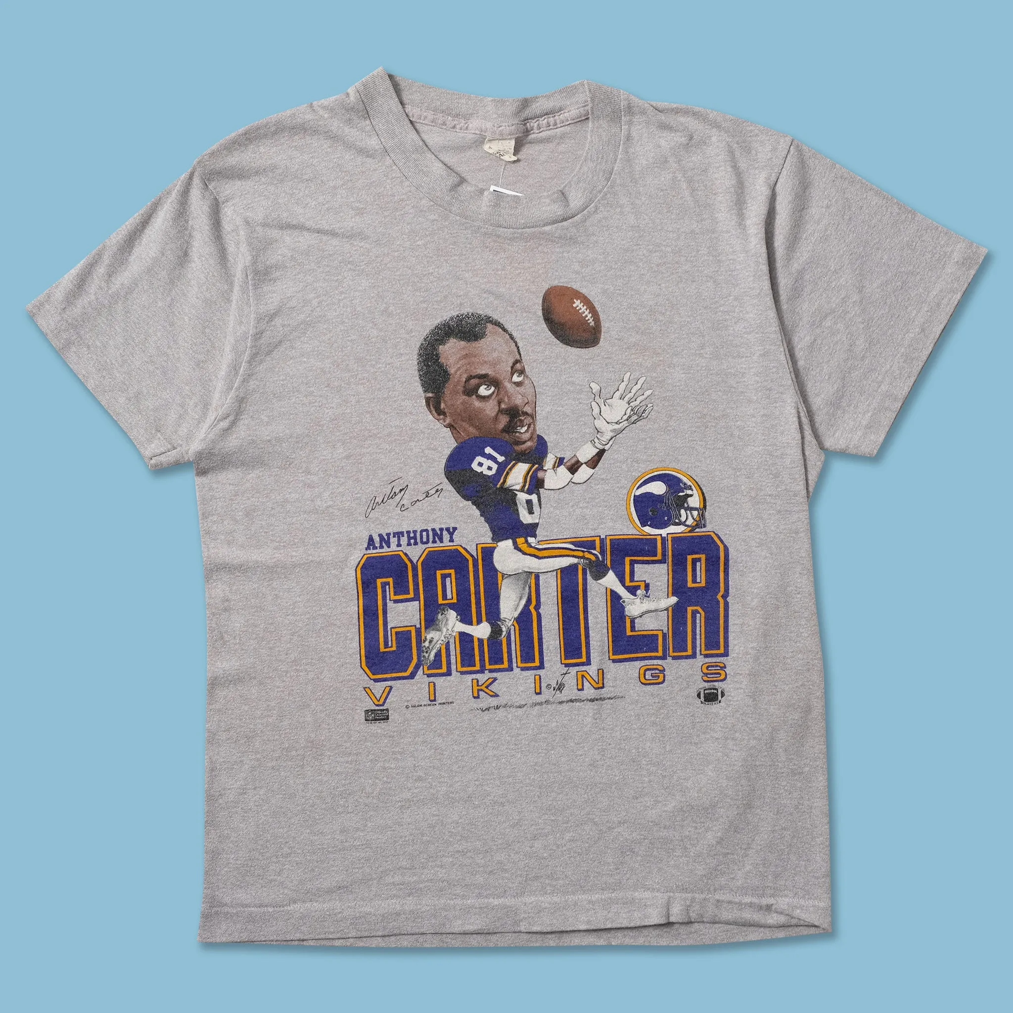 City Fashion Look 1987 Anthony Carter Vikings T-Shirt Small