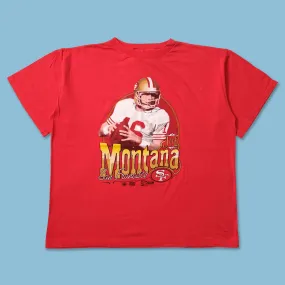 Vibrant Prints 1990 Joe Montana T-Shirt XLarge