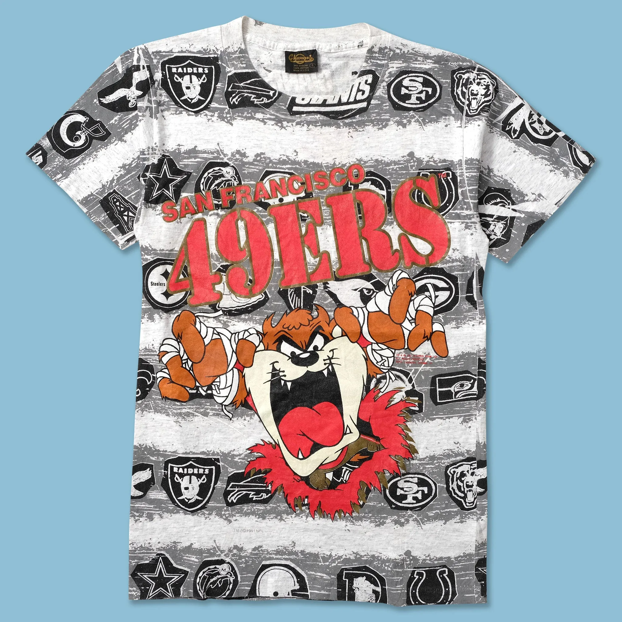 1991 San Francisco 49ers Taz T-Shirt XSmall Classic and Comfy Fit for Any Season