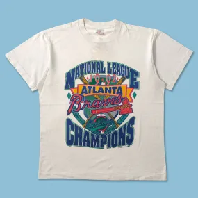 1992 Atlanta Braves T-Shirt Medium Comfortable