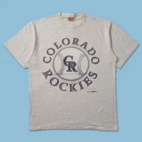 Active Style Trend Simple Comfort Wear 1993 Colorado Rockies T-Shirt Large
