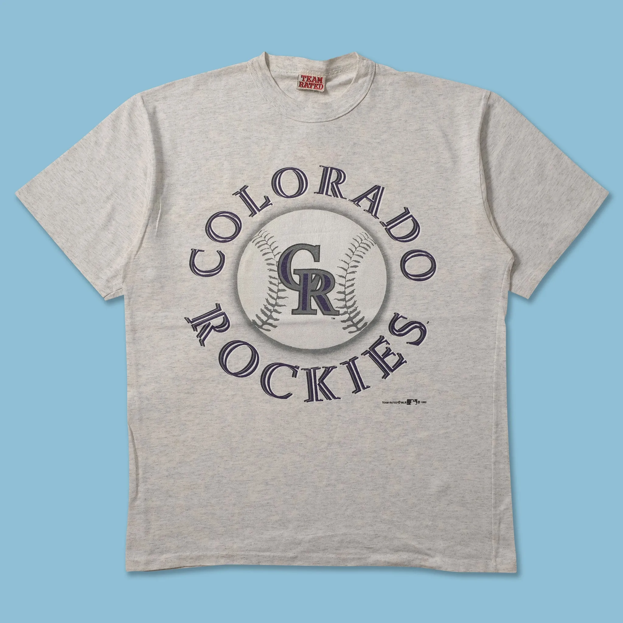 Chilly Layer 1993 Colorado Rockies T-Shirt Large
