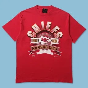 1994 Kansas City Chiefs T-Shirt XLarge Street Style Flexible Collar