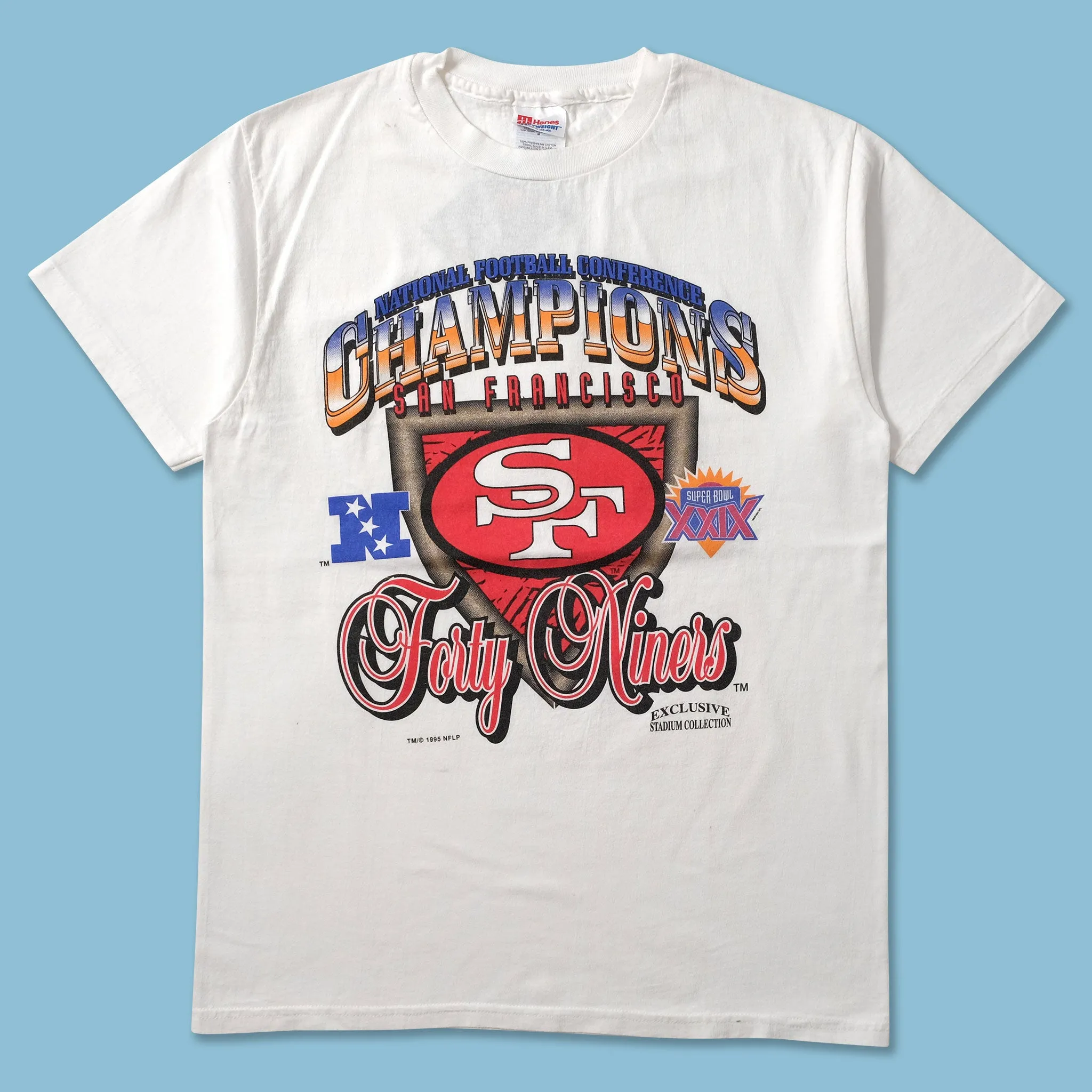 City Smart Look Soft Cotton Feel 1995 San Francisco 49ers T-Shirt Small