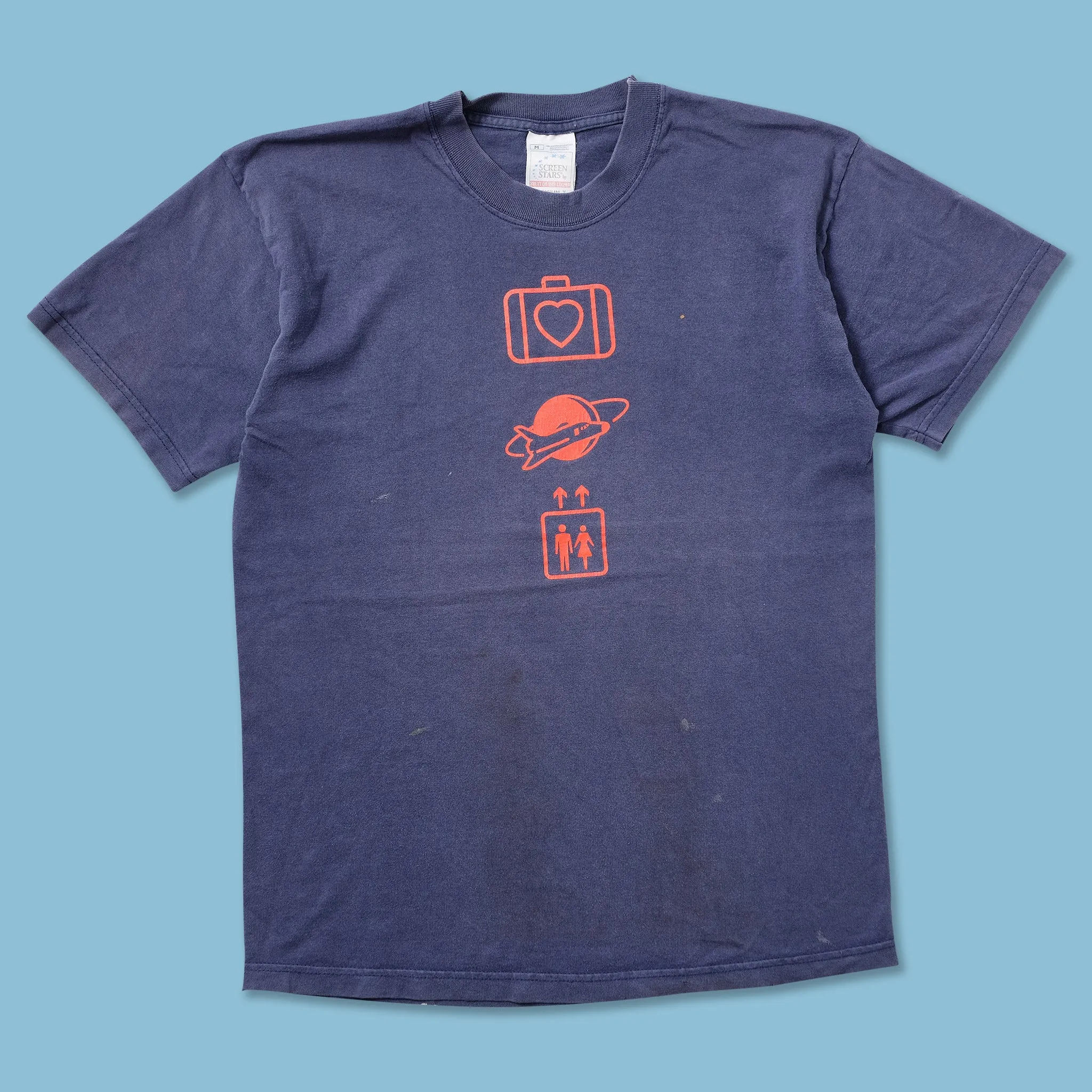 2001 U2 Elevation Tour T-Shirt Medium Casual layering piece EcoFriendlyDyes