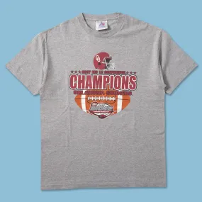 2007 Oklahoma Sooners T-Shirt Medium Fuzz Free Surface