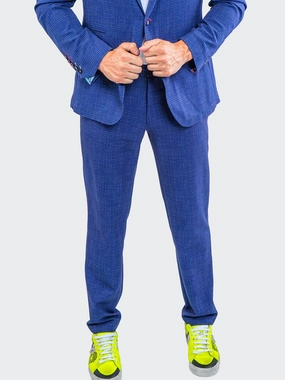 4-Way Stretch Pants Squared Blue Fashion Lover Outdoor Enthusiast Utility Style