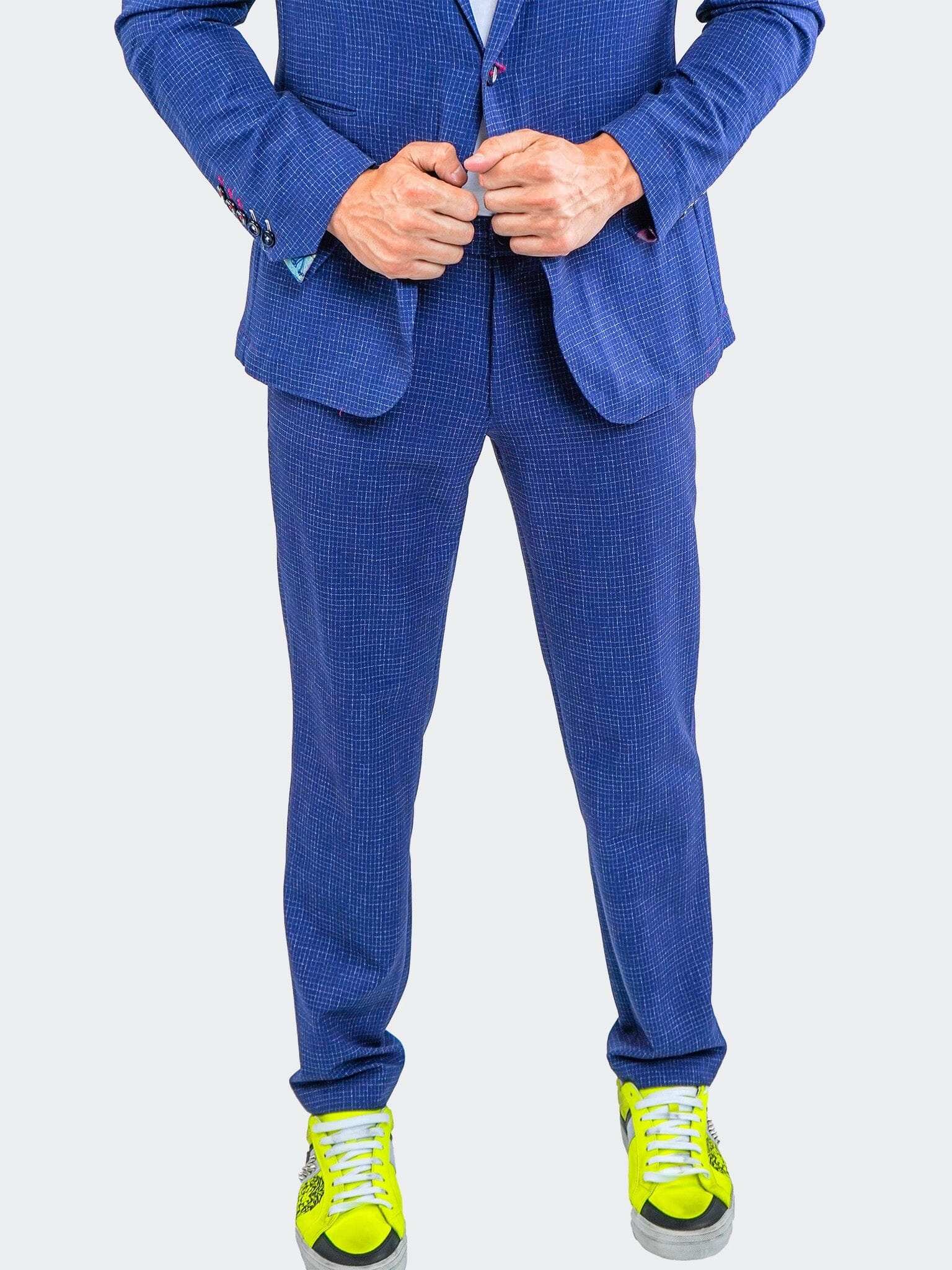 Stretch Fit Denim 4-Way Stretch Pants Squared Blue