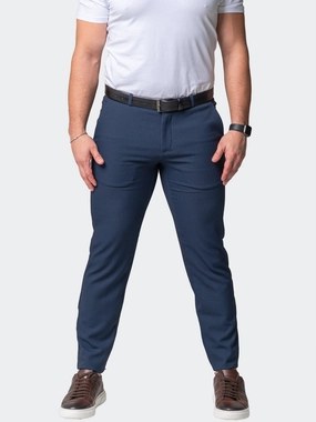 Luxury Student Outfit 4-Way Stretch Pants Tri Blue