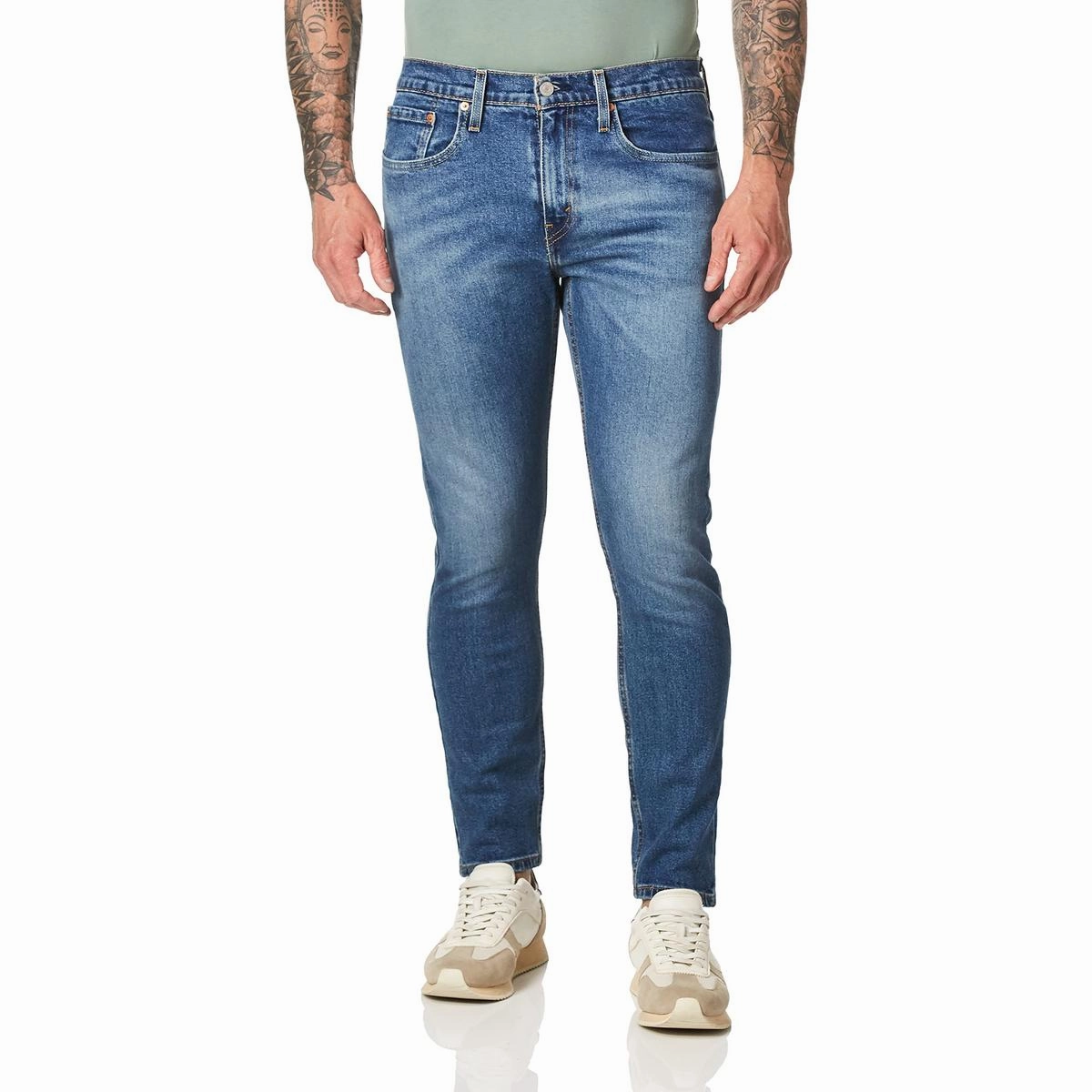 Natural Look 512 Taper Mens Denim Cotton Slim Jeans