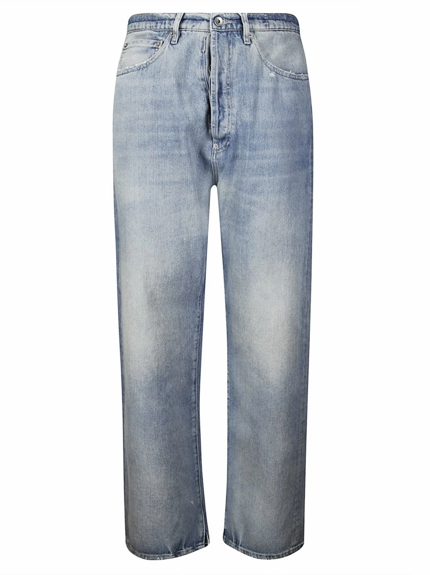 Slim Vintage Lover Parent Style Trendy Breathable 5 Pocket Jeans