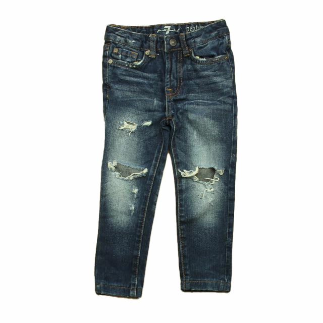 7 for all Mankind Boys Blue Jeans Adaptable Fit