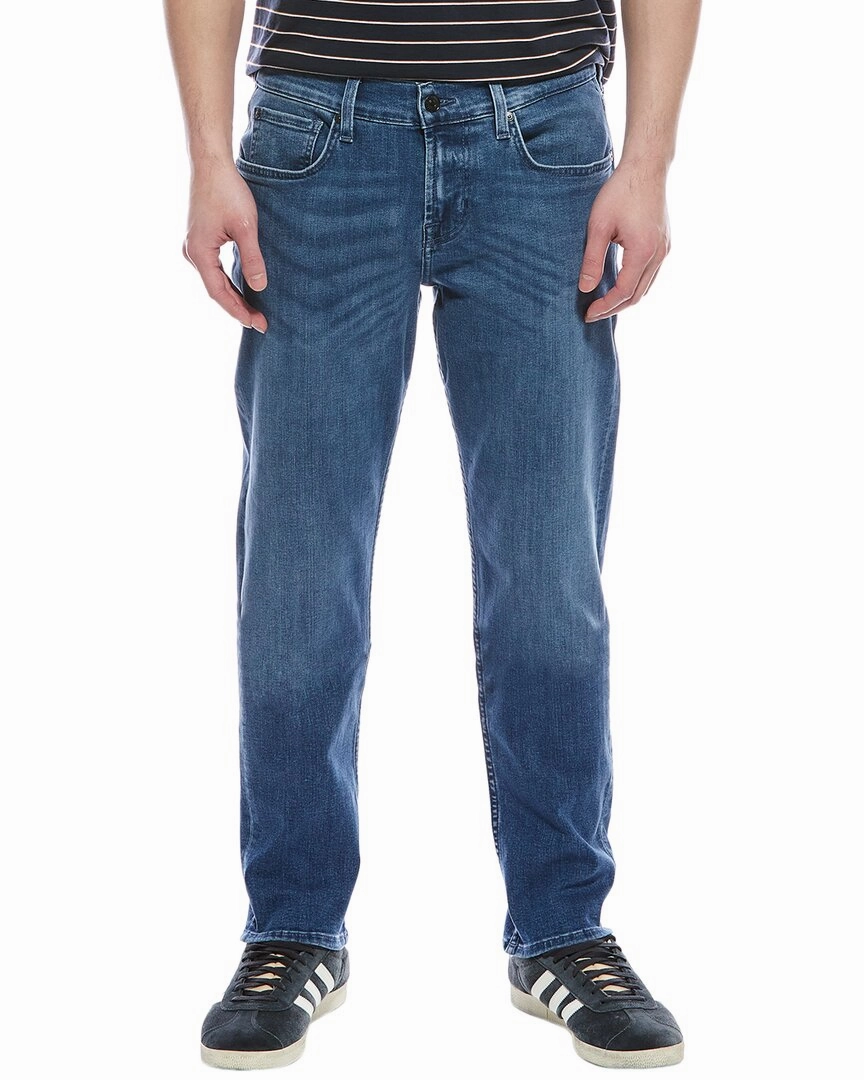 7 For All Mankind Comfort Luxe Mid Blue Slim Tapered Jean Non Restrictive Thigh