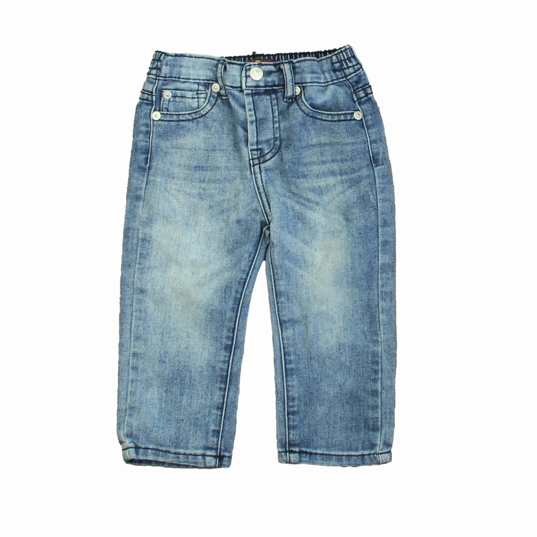 7 for all Mankind Girls Blue Jeans ReinforcedHemline Durable Seam Construction