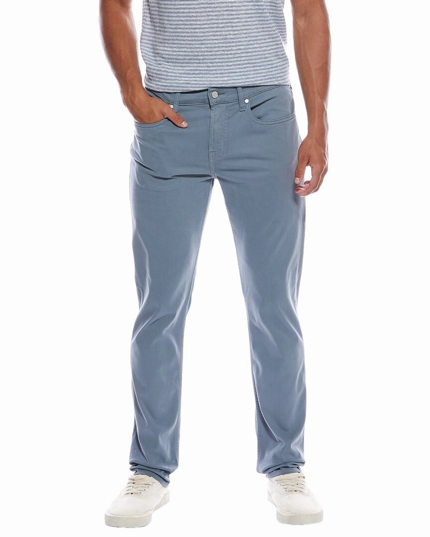 7 For All Mankind Slimmy Slim Sleepy Blue Straight Leg Jean Sunny Vibes Weekend Style Traveler Gear