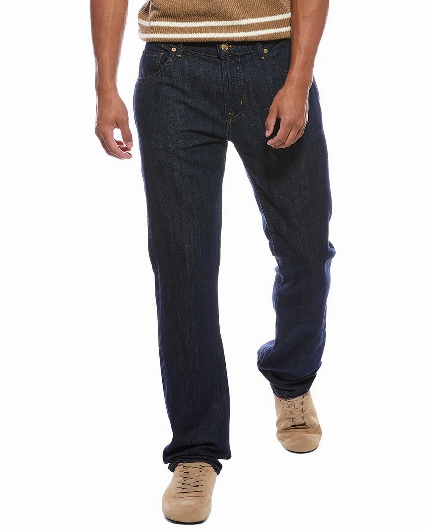 7 For All Mankind The Straight Total Linen-Blend Jean Work Meeting Beach Day