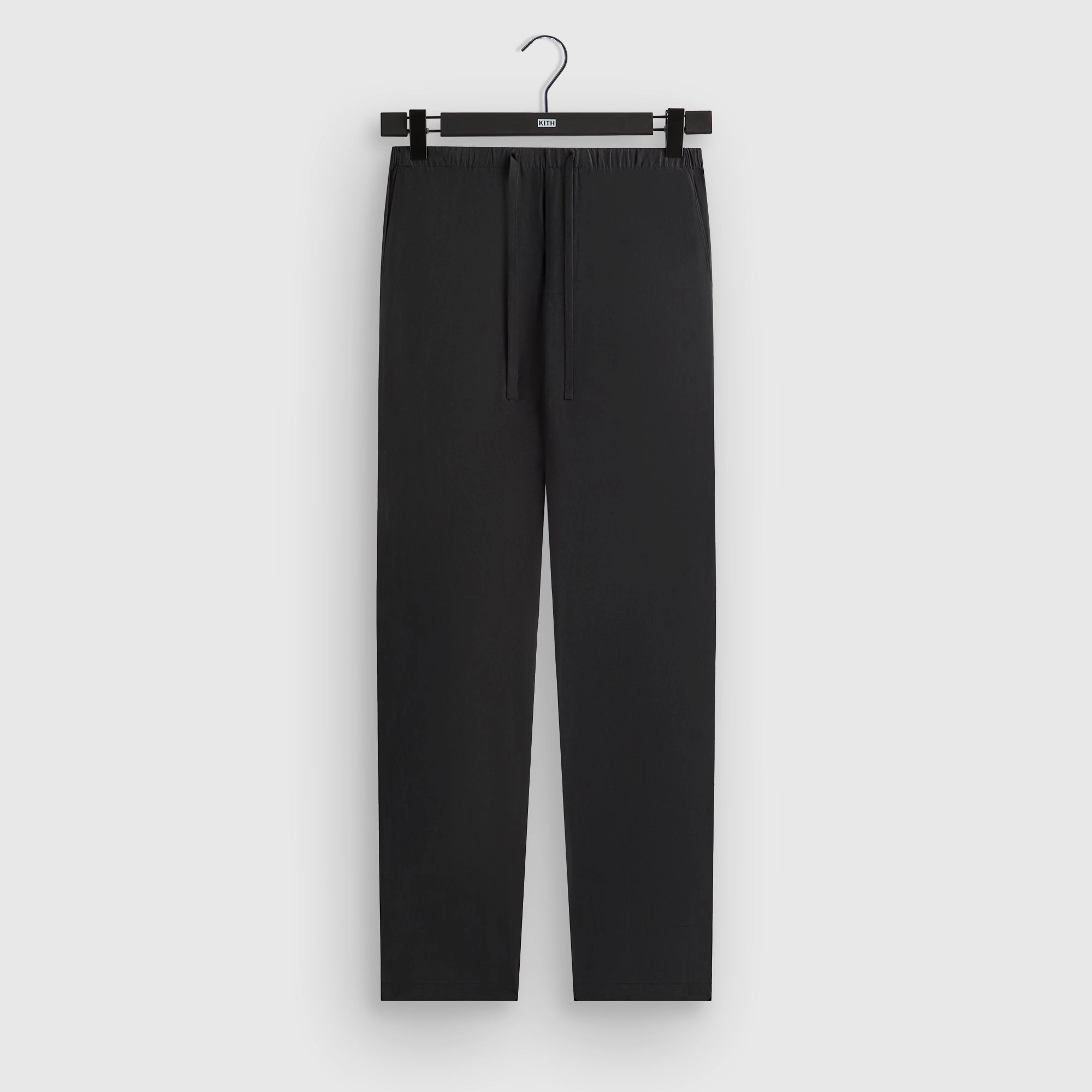 &Kin Silk Habotai Grayson Pant - Black ErgonomicArticulatedDesign