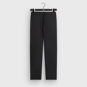 &Kin Silk Habotai Grayson Pant - Black ErgonomicArticulatedDesign