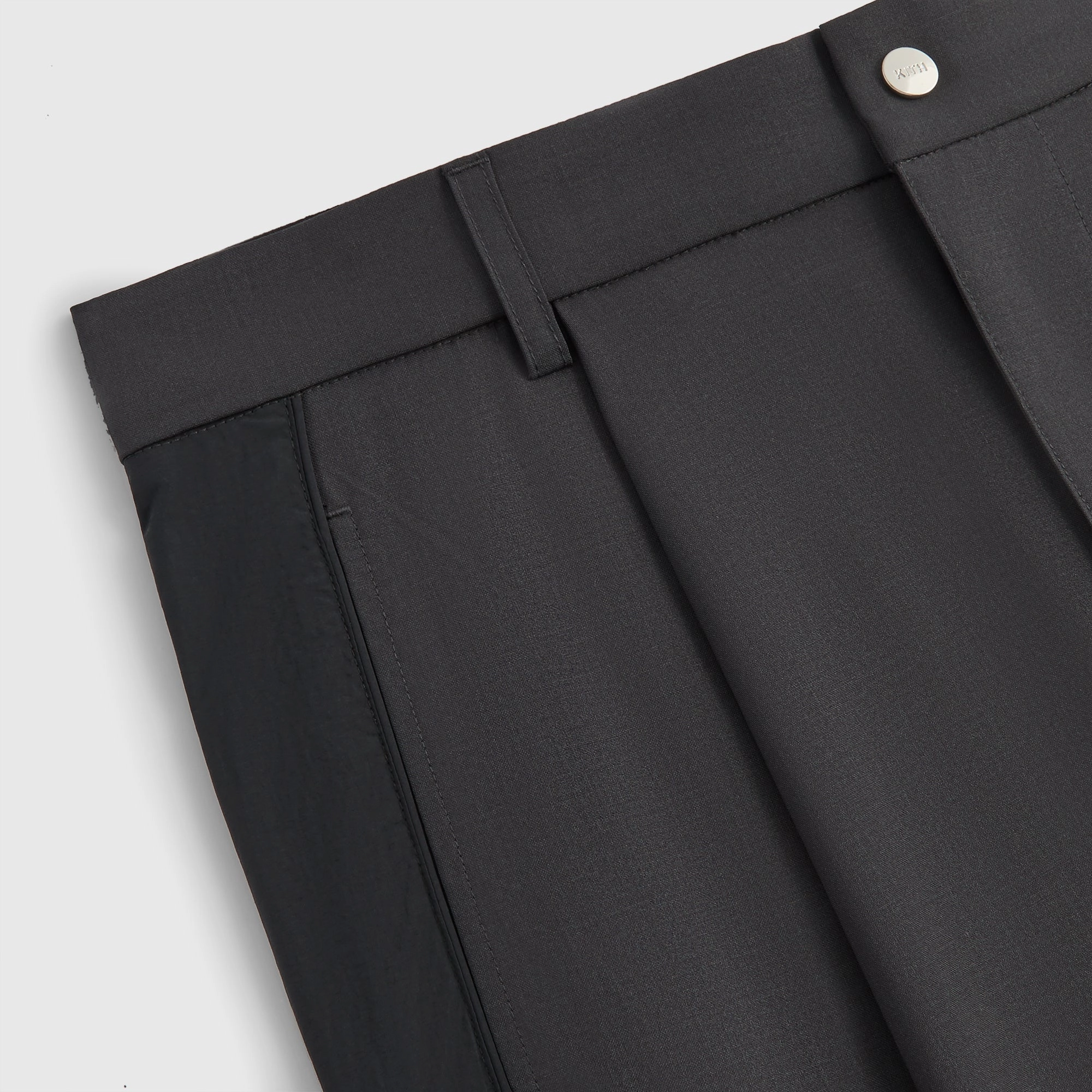 &Kin Tropical Wool Callum Trouser - Carbon Non Clip Freedom Fit