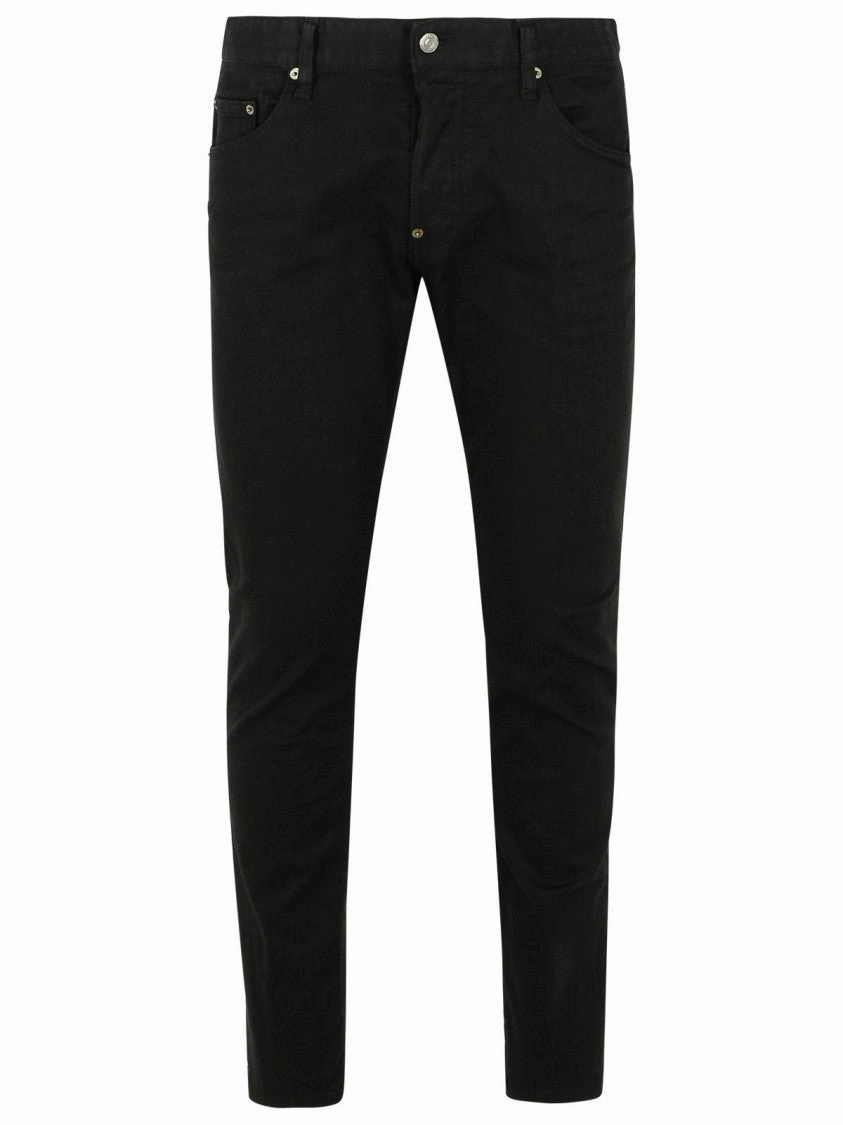 'Skater' Black Cotton Jeans Travel Comfort Simple Match