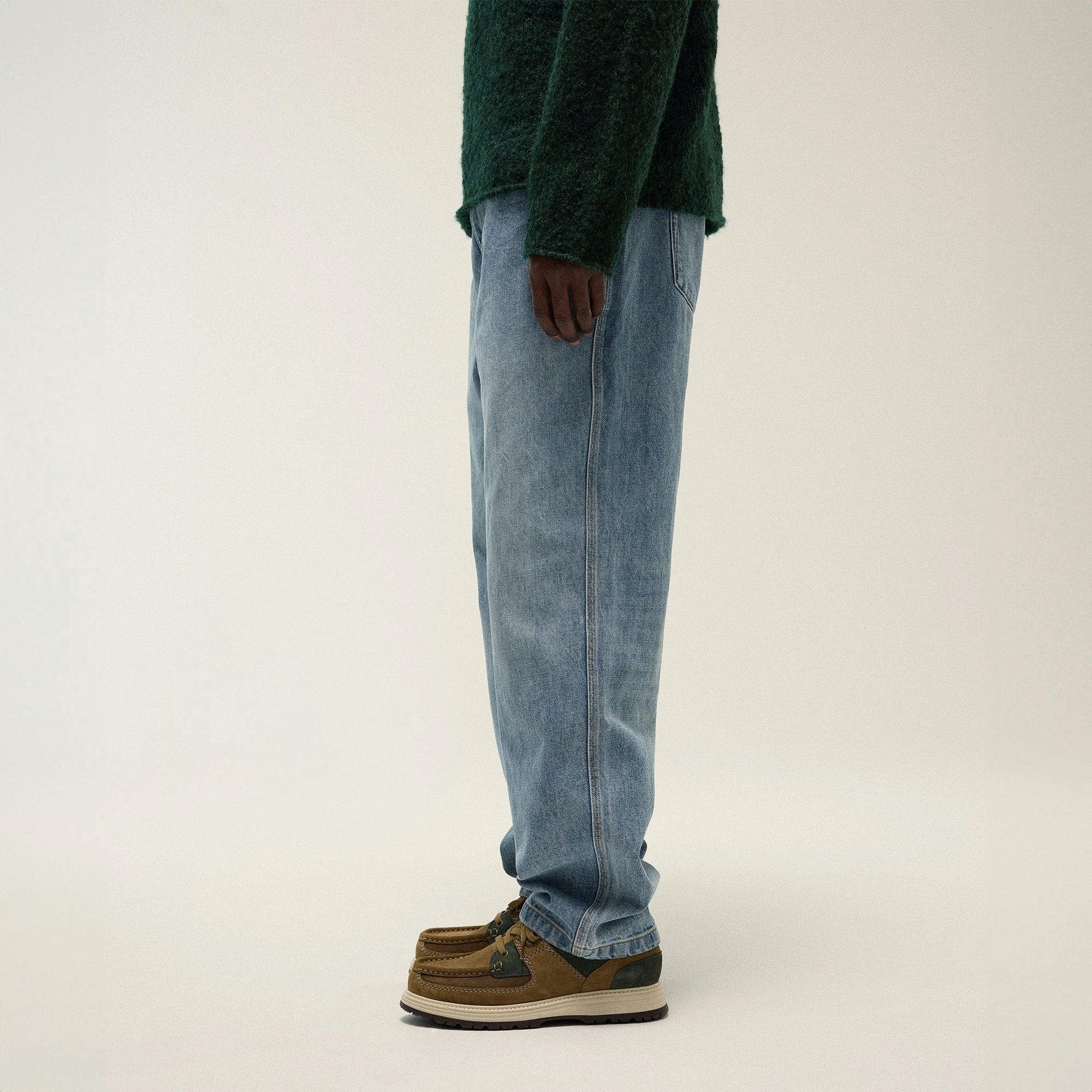 Sporty Style Kith Centre Straight Jean - Dark Indigo