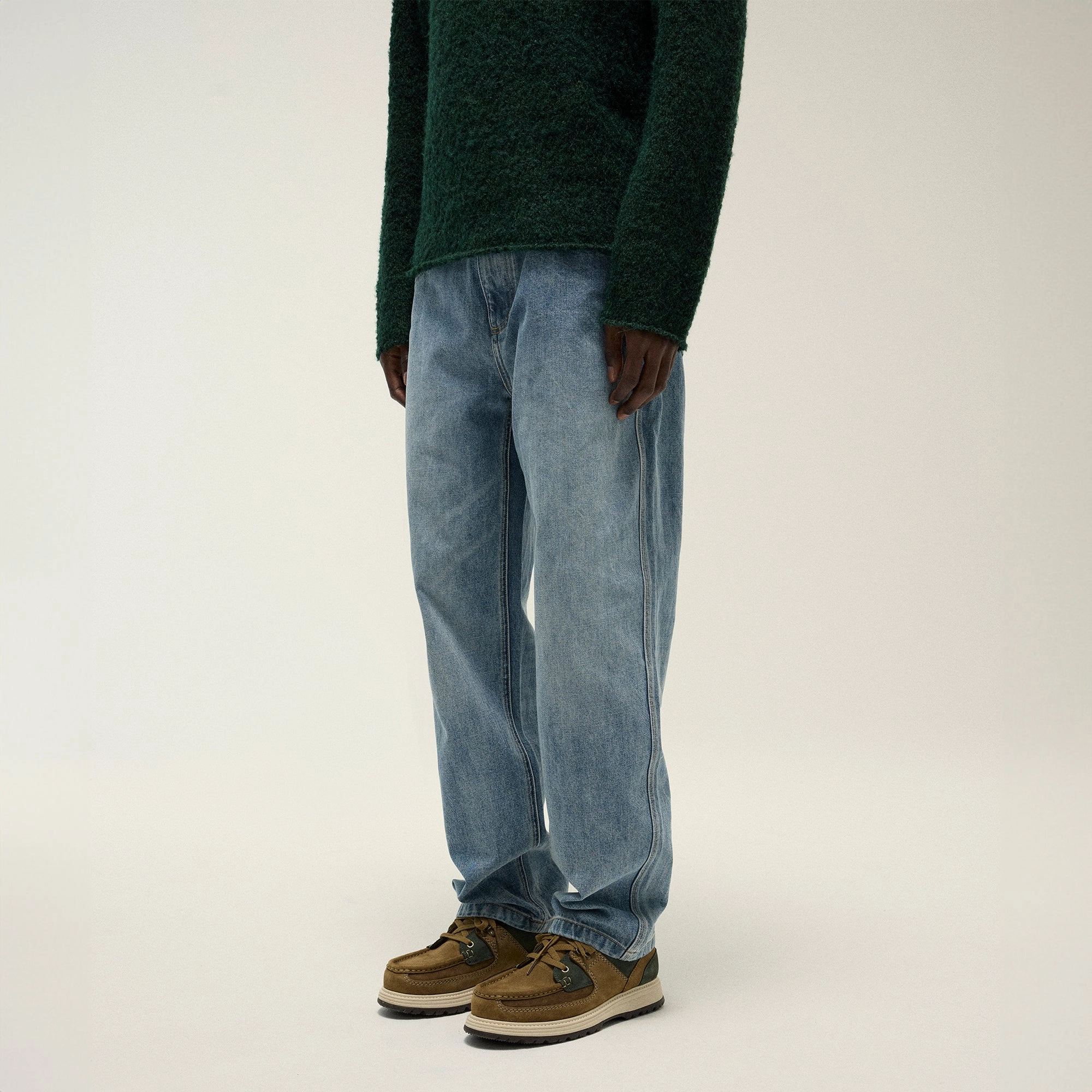 Kith Centre Straight Jean - Dark Indigo All weather