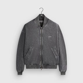 snag resistant Kith Antique Wash Avery Bomber Jacket - Black