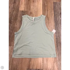 Noise Reduced Zipper Athletic Tank Top By Lululemon In Blue, Size: 6