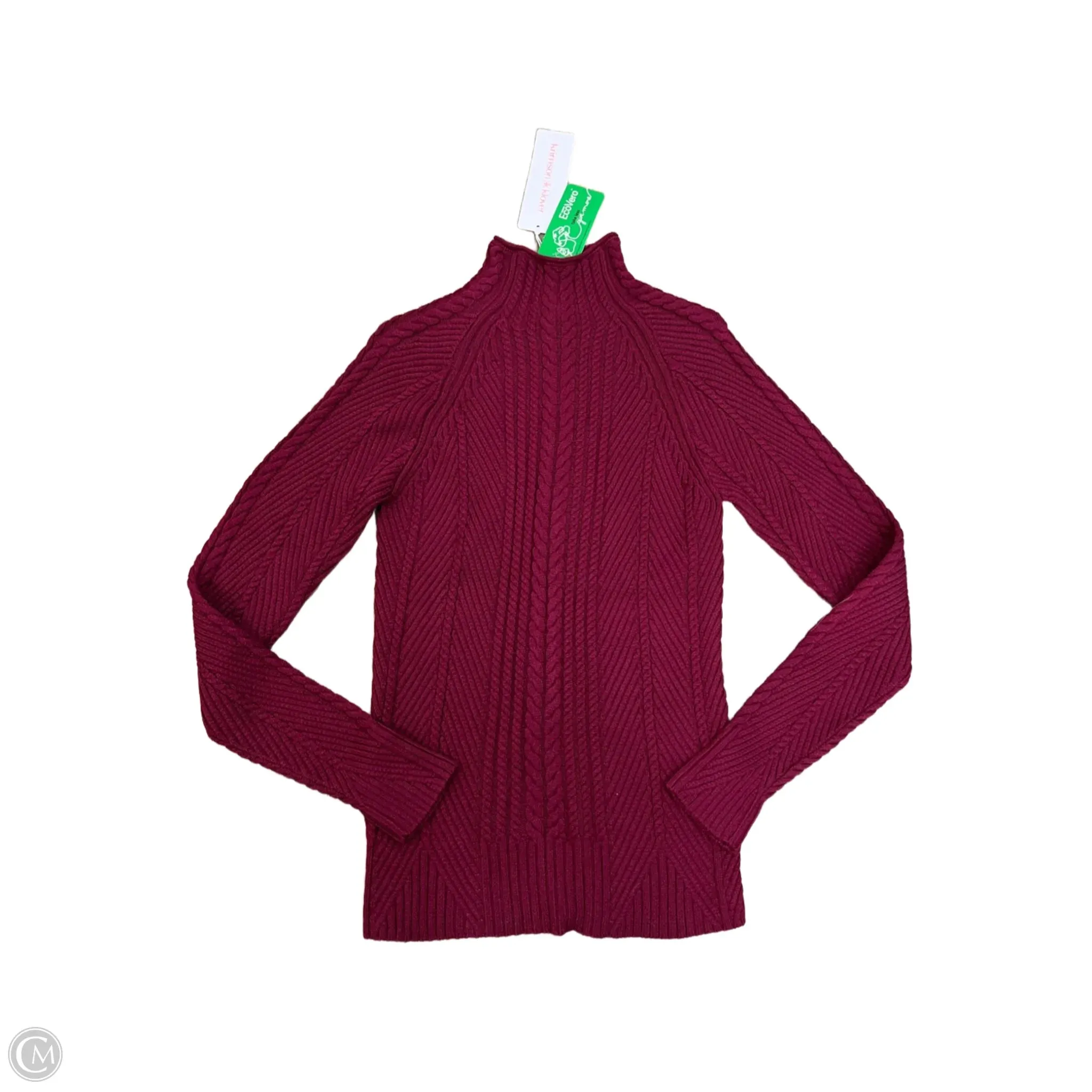 Sweater By Krimson Klover In Maroon, Size: S Retro design