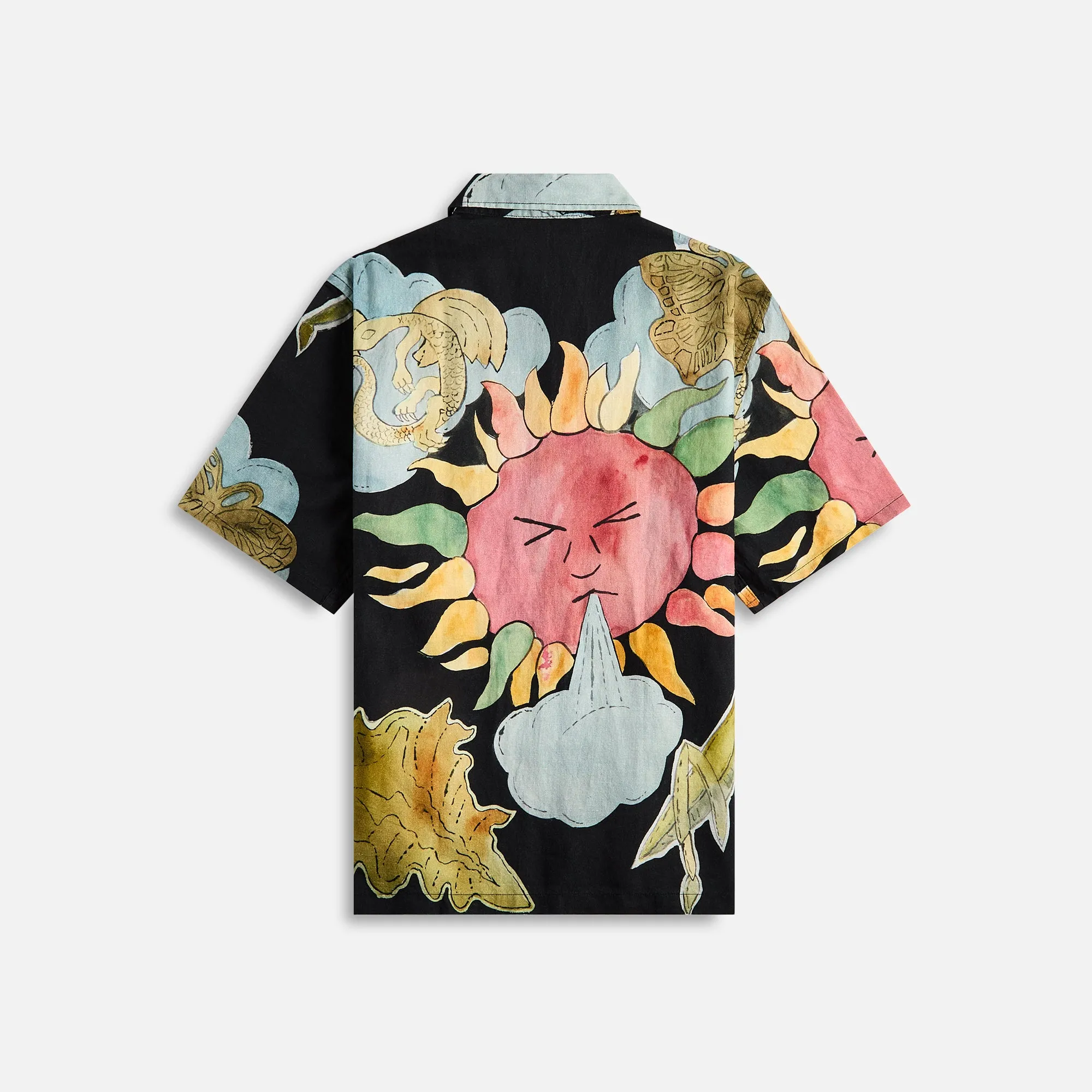 Our Legacy Box Shirt  - Solar Power Print Breathable mesh Handcrafted Detail