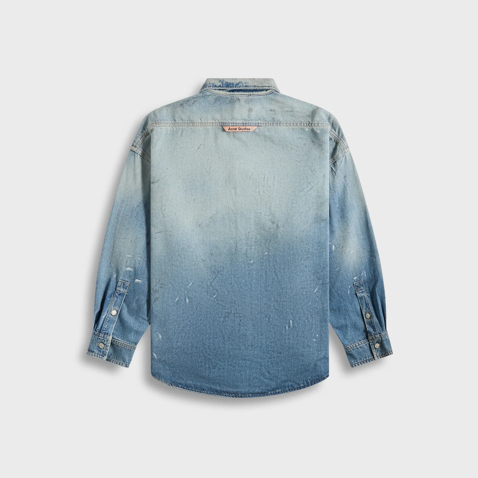 Acne Studios Denim Shirt - Light Blue Structured Shoulder Support Creative Professional