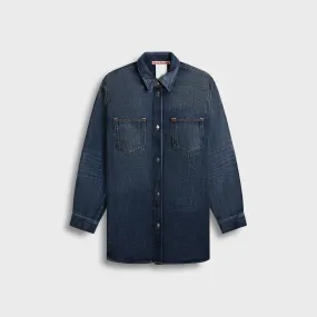 Acne Studios Shirt - Dark Blue Geometric Design