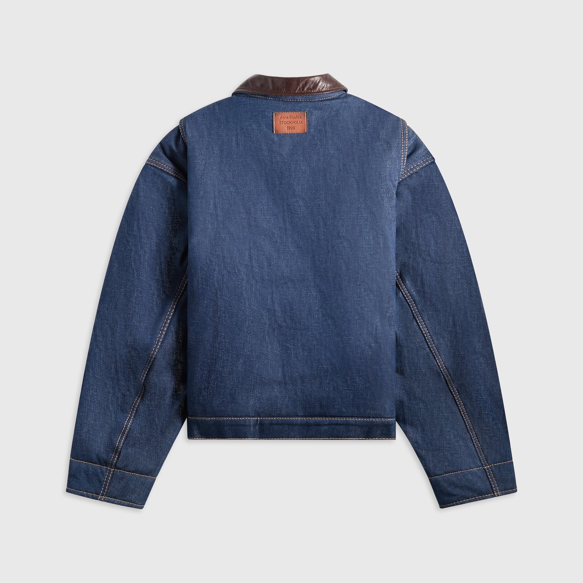 Odor Resistant Treatment Flexible Shoulder Gussets Acne Studios Denim Jacket - Indigo Blue