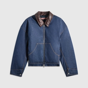 Durable Water Repellent Acne Studios Denim Jacket - Indigo Blue