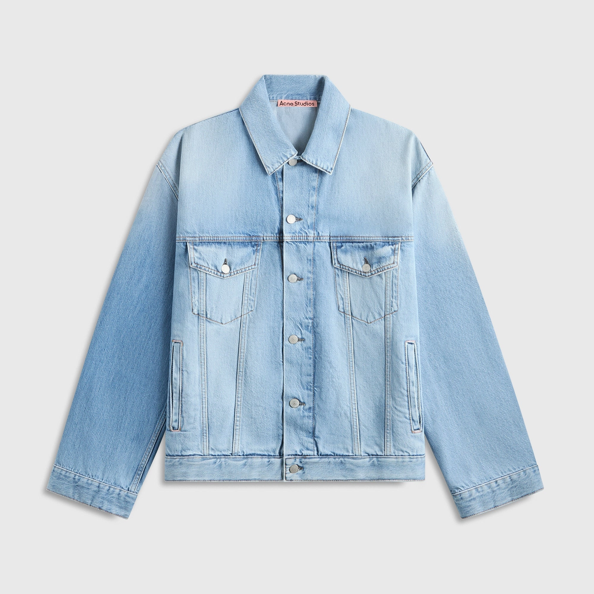 Relaxed Daily Style Acne Studios Denim Jacket - Light Blue