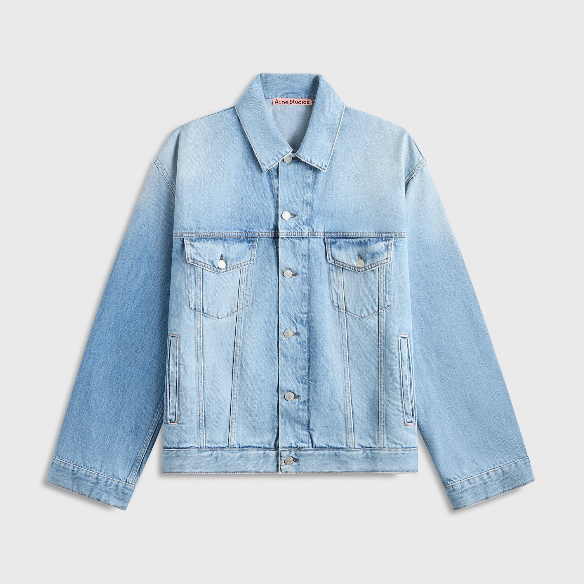Adjustable Cuff Dry Fast Acne Studios Denim Jacket - Light Blue
