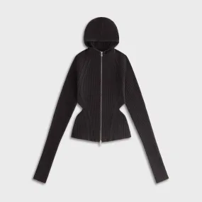 City Fit Kith Women Mina Backless Sweater Hoodie - Hematite