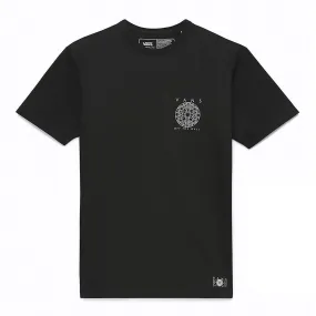 High Density Knit Versatile Top Vans Perris & Dennis Off The Wall T-Shirt - Black