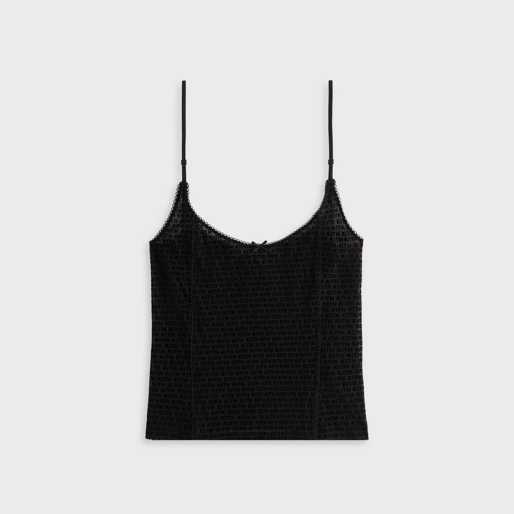 Breathable Mesh Panels Kith Women Mesh Cami - Black