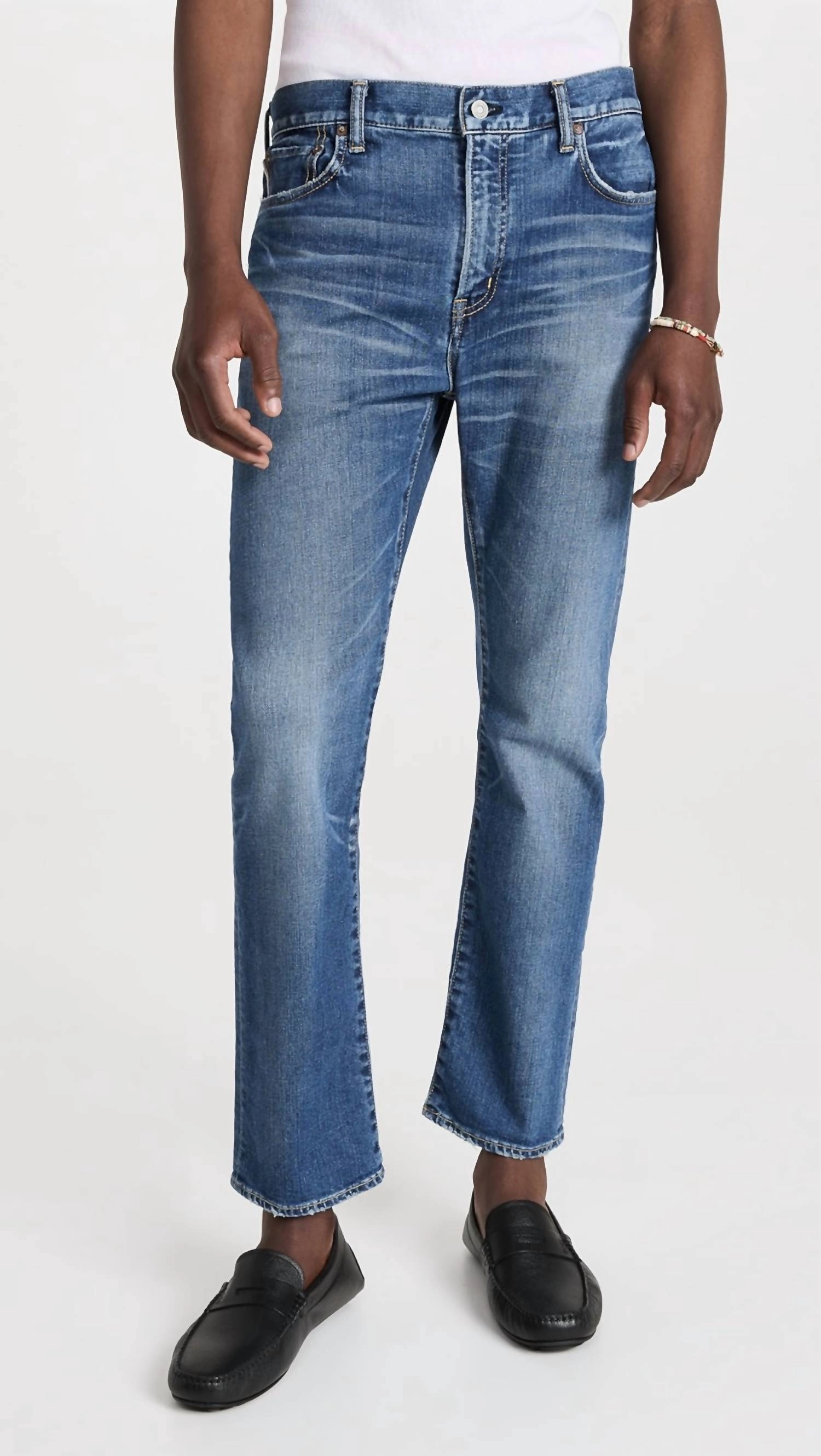 Odor Control Tech Universal Fit Design Allentown Dress Straight Leg Jeans In Blue