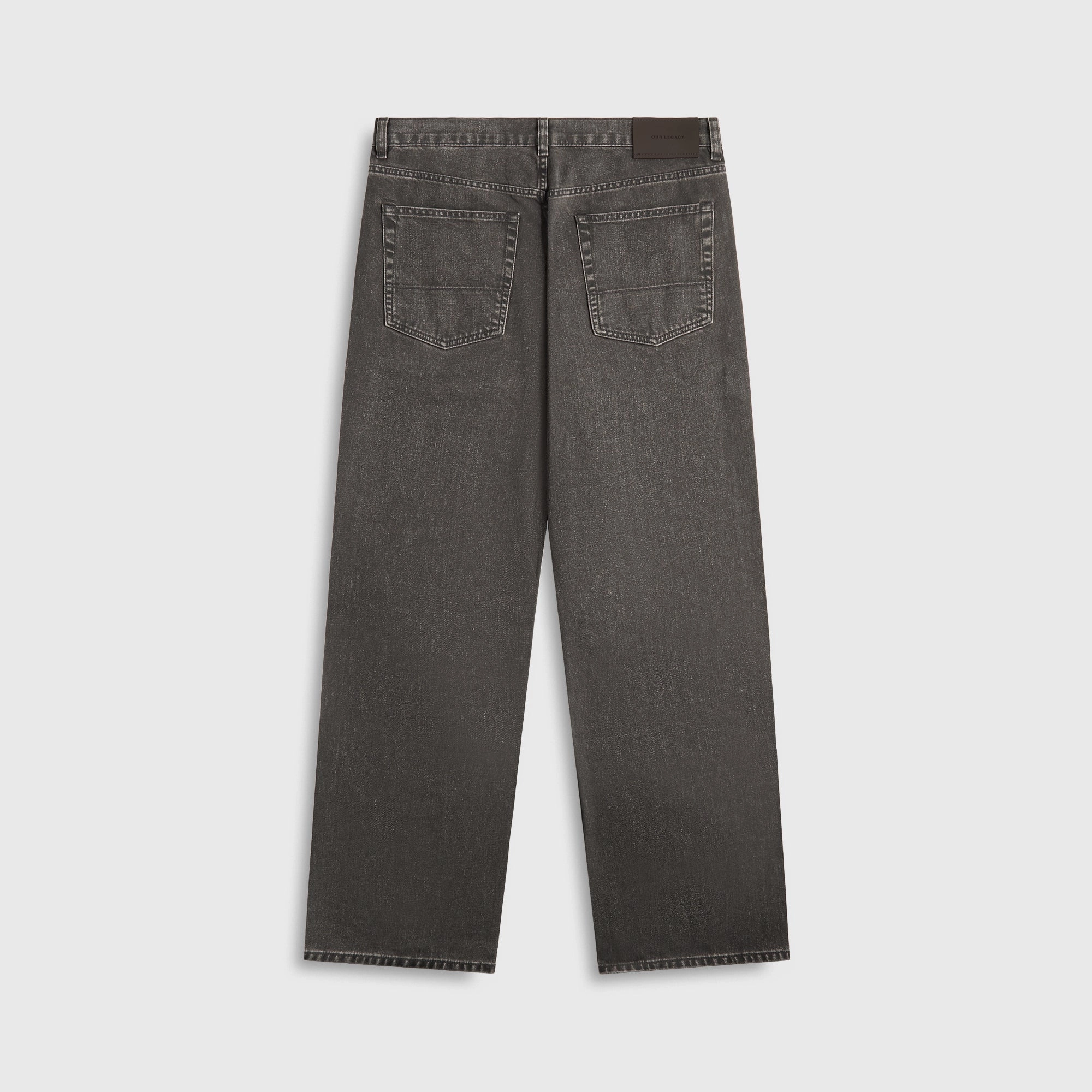 Our Legacy Third Cut Denim - Black Coated Wash Bonded Seam Technology Weather Flex