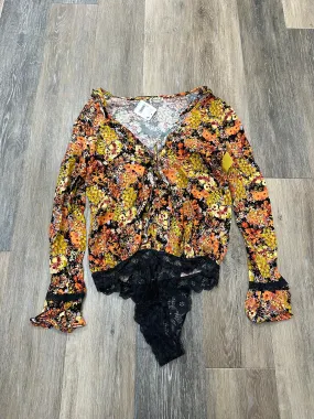 NonChafeCollarTech Bodysuit By Free People In Floral Print, Size: S