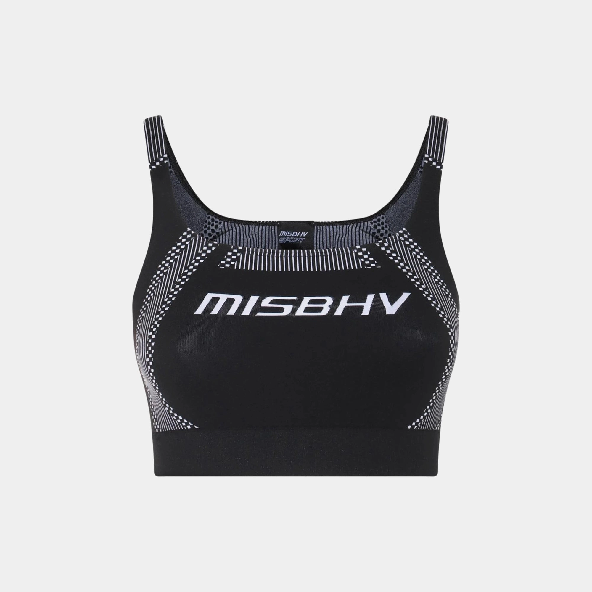 MISBHV Sport Bra Top - Black / White Active Beach Wear Flow