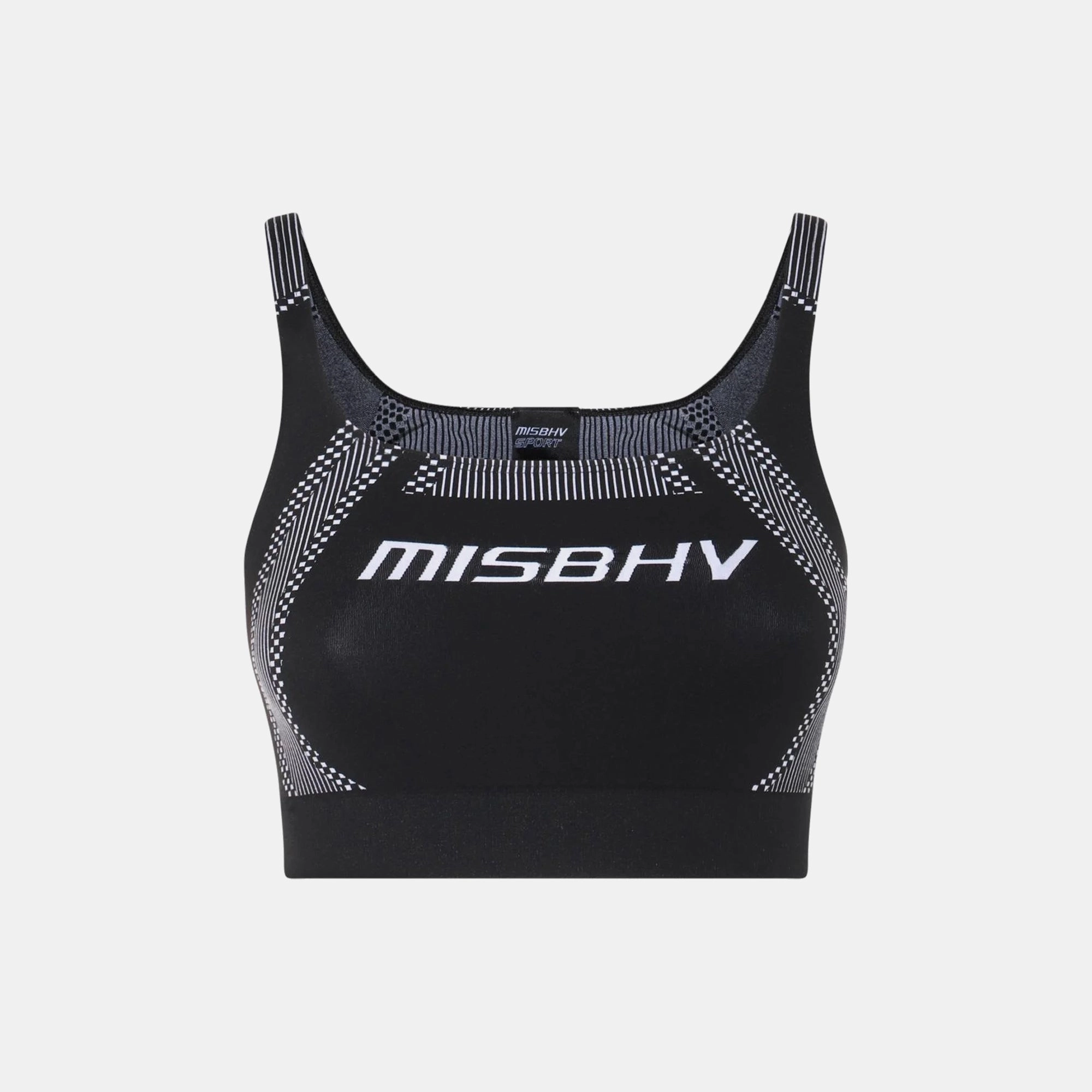 MISBHV Sport Bra Top - Black / White Airy Night No Pressure