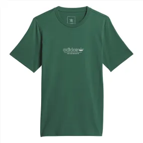 Trendy Comfort Fit Adidas 4.0 Strike Through T-Shirt - Dark Green