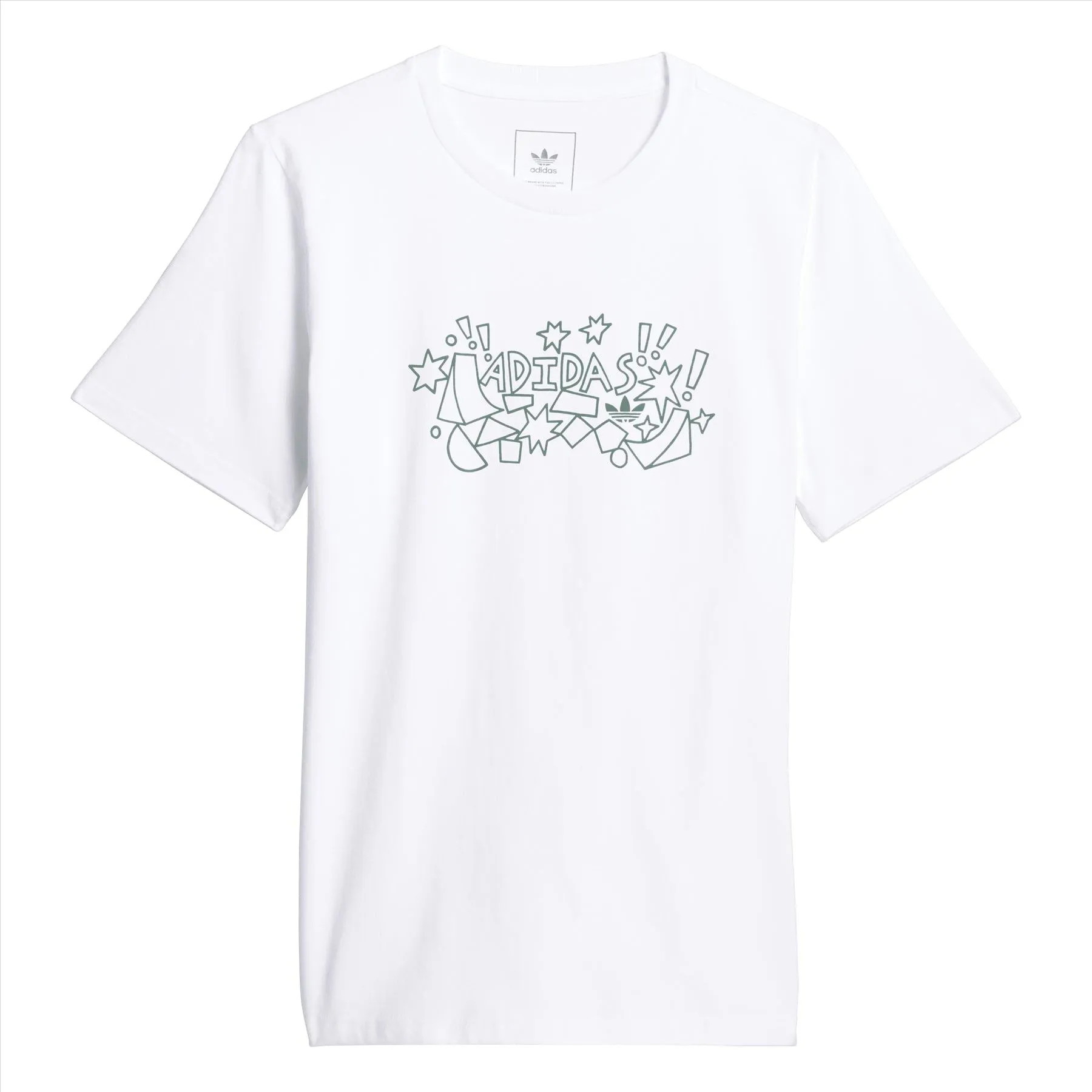 Adidas Liisa Chisholm Ramps T-Shirt - White Ribbed Collar Trim