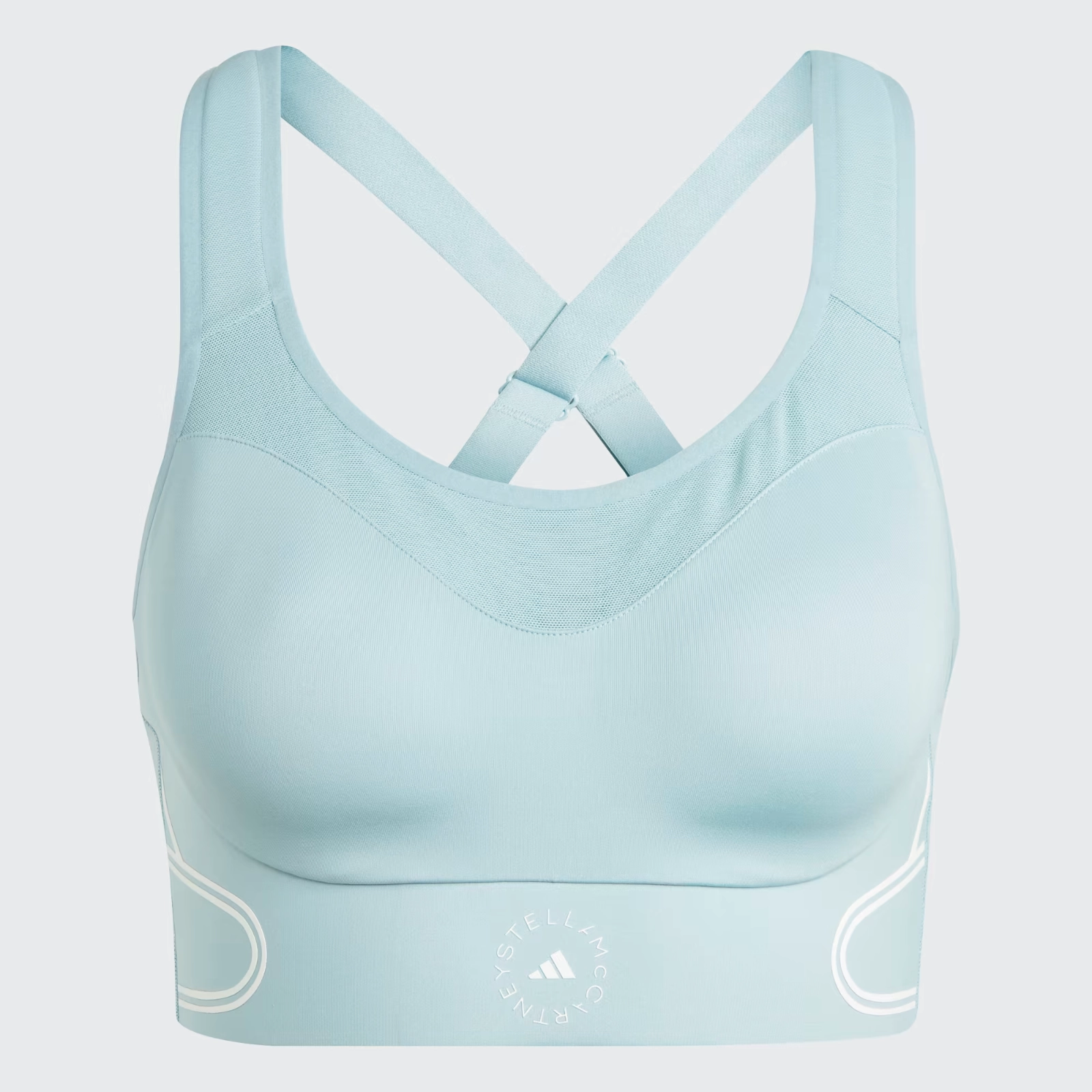 Buttery Soft Texture Adidas By Stella McCartney TruePace Women XL Blue High Support Sports Bra ERK617