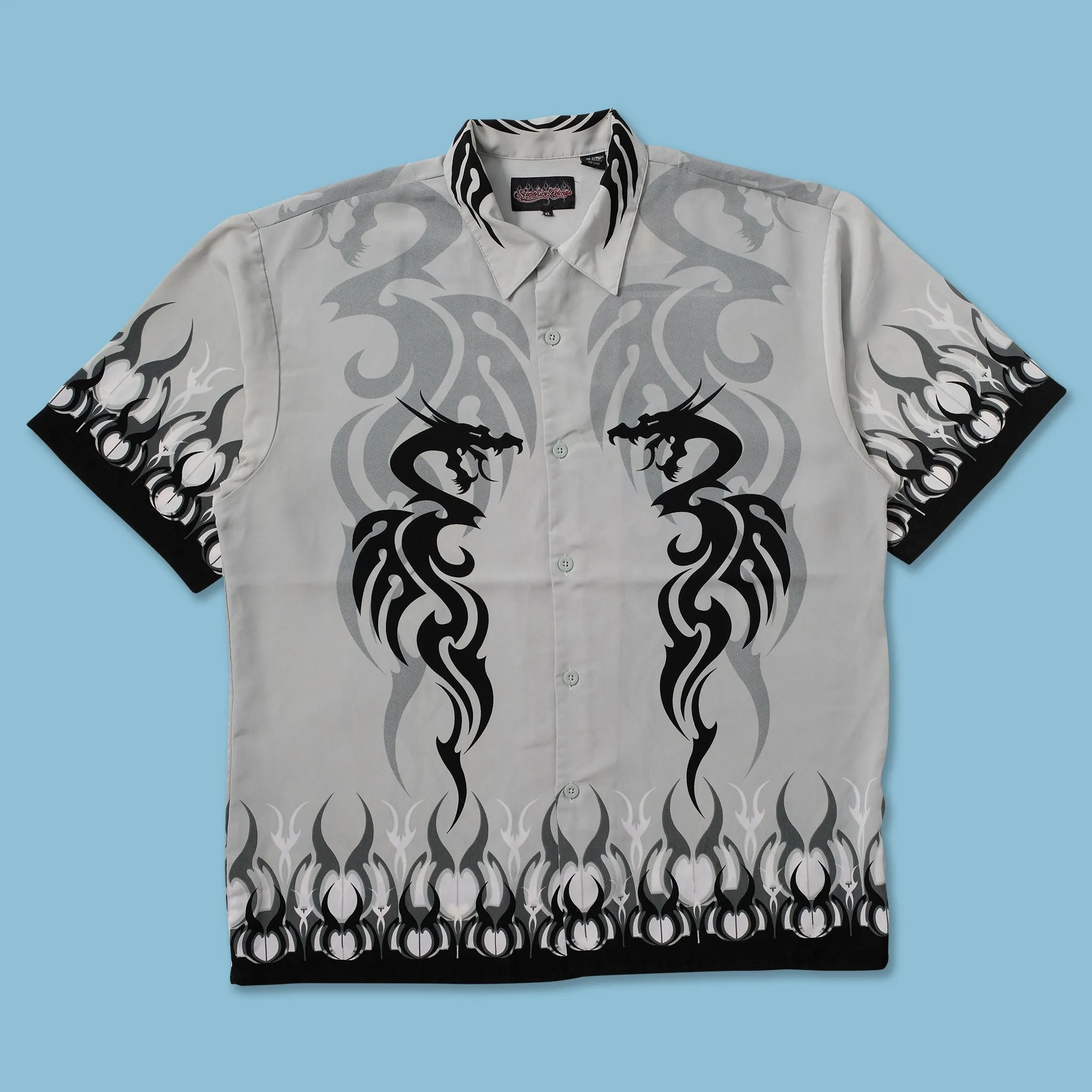 Y2K Tribal Shirt XXL Multipurpose Layering Fabric Smart Appearance