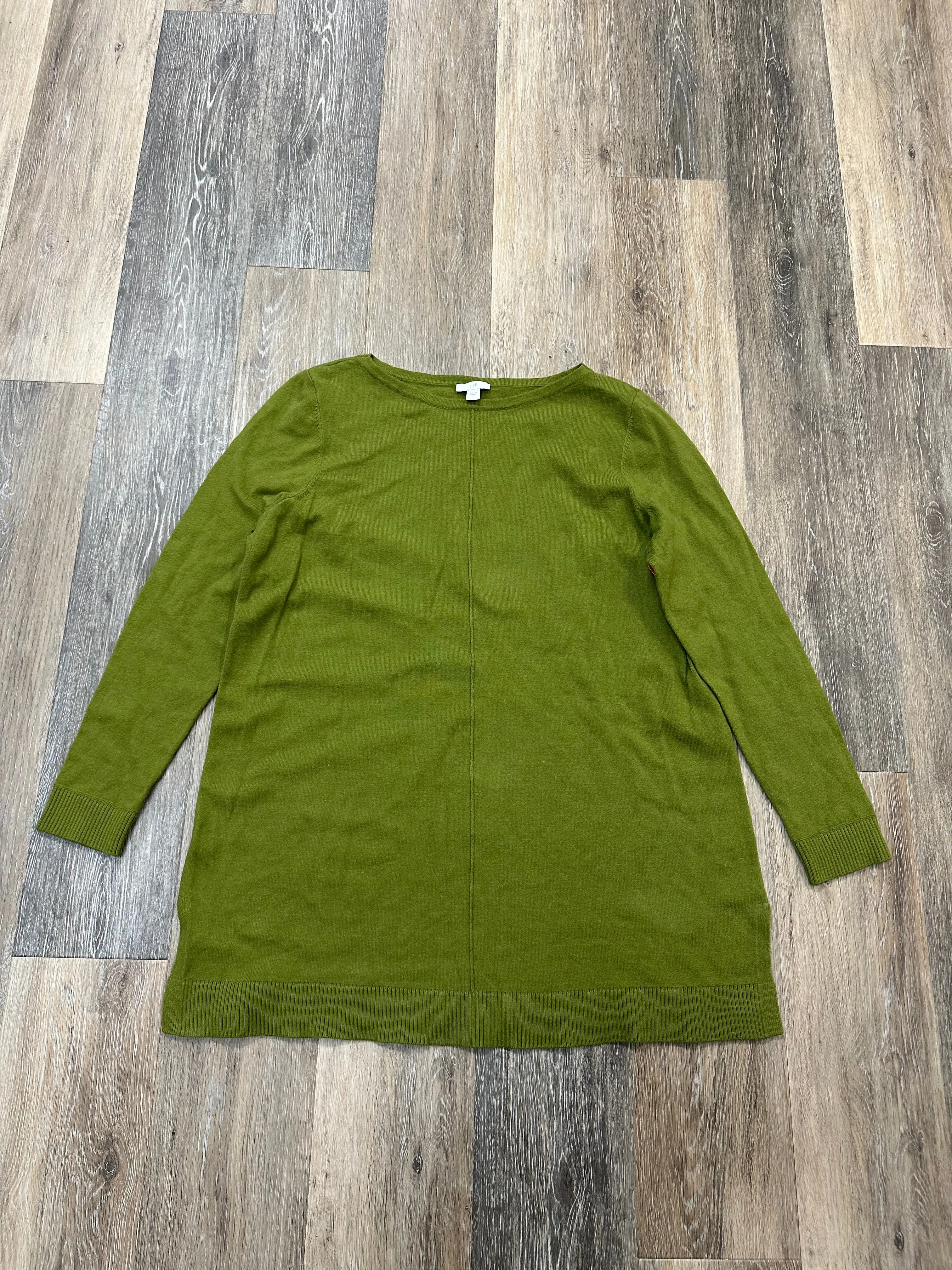 Top Long Sleeve By J. Jill In Green, Size: L FourWayStretch