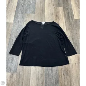 Sweater By Eileen Fisher In Black, Size: L Relaxed Tee Ergonomic Shoulder Cut